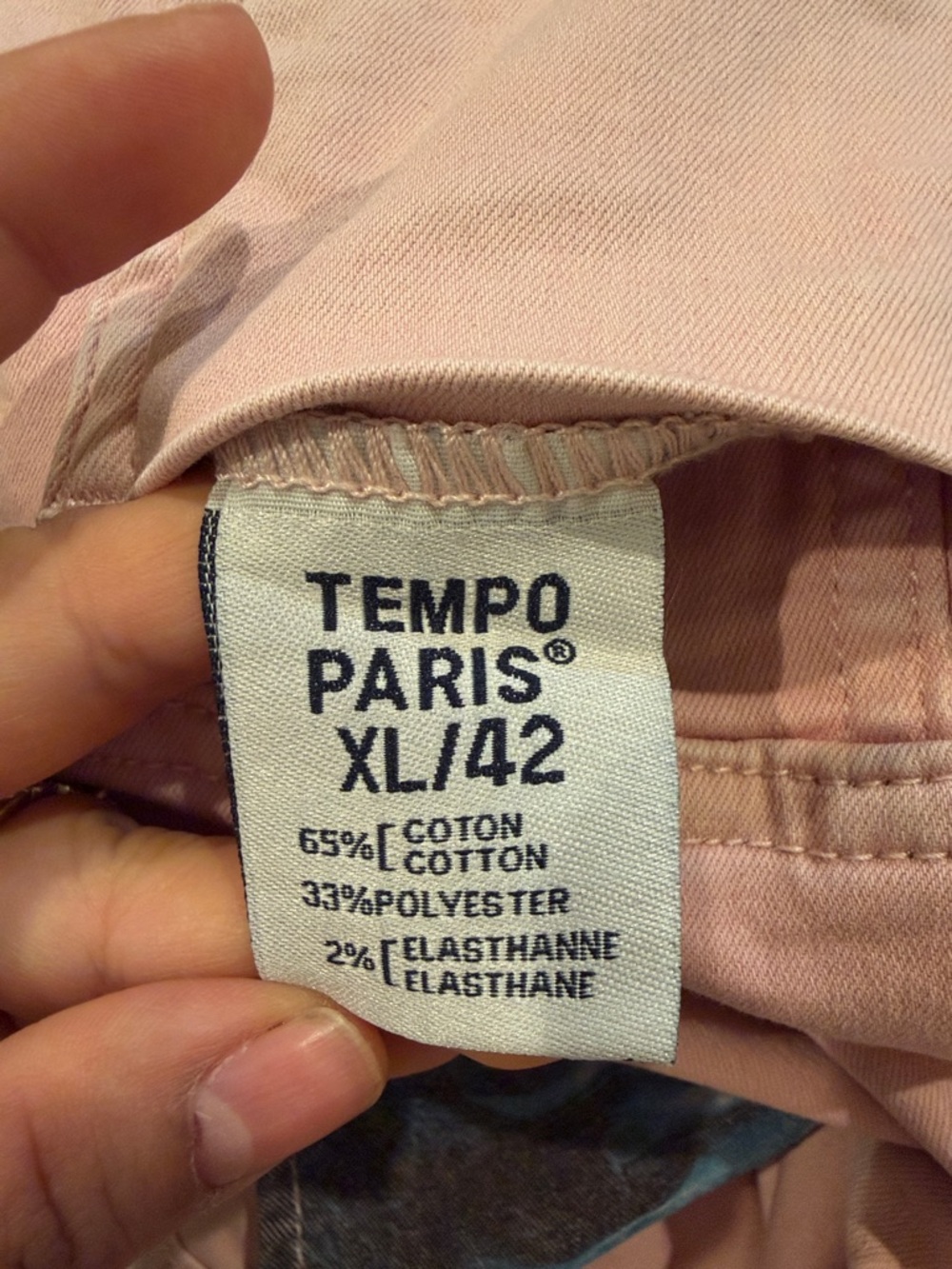 Tempo Paris Blue & Pink Floral Reversible Denim Jacket - Picture 10 of 12